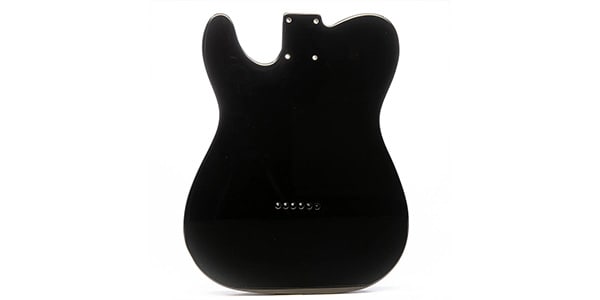 ALLPARTS / Primo RE Tele Body - Black Onyx w/ White Binding画像3