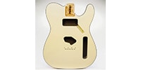 ALLPARTS / Primo RE Tele Body - Alabaster w/ Black Binding