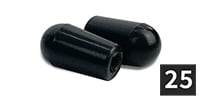 ALLPARTS / SK-0040-B23 Switch Tips, Black (25個セット)