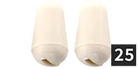 ALLPARTS / SK-0710-B50 USA Switch Tips for Strat, Parchment(25個セ