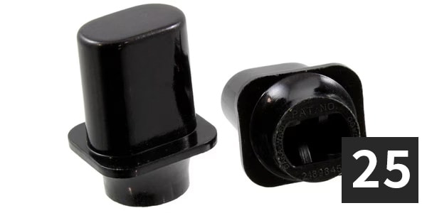 ALLPARTS / SK-0713-B23 Switch Knobs for Telecaster, Black (25個セット)