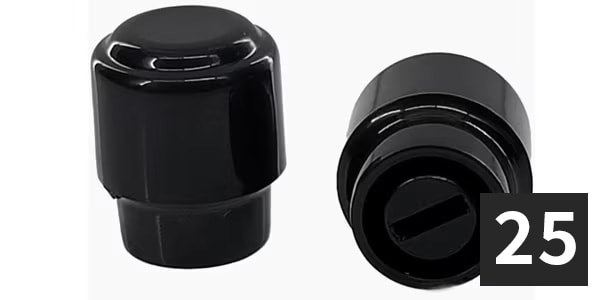 ALLPARTS / SK-0714-B23 Vintage Tips, Black (25個セット)