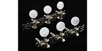 ALLPARTS / TK-0778-001 3x3 Plank Keys Nickel (3 Treble x 3 Bass)