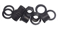 ALLPARTS / TK-0787-003 Sperzel Screw-In Bushings Black, Set of 6.
