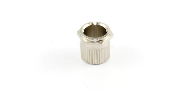 ALLPARTS / TK-0788-001 Vintage Press Fit Hex Bushings Nickel, Qty 6.