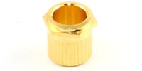 ALLPARTS / TK-0788-002 Vintage Press Fit Hex Bushings Gold, Qty 6.