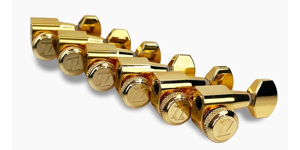 ALLPARTS ( オールパーツ )  / Mid-Size Locking Tuners L6 Single Pin, Gold