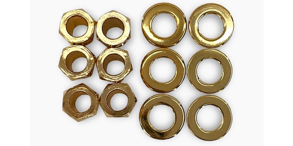 ALLPARTS ( オールパーツ )  / Mid-Size Locking Tuners L6 Single Pin, Gold画像4