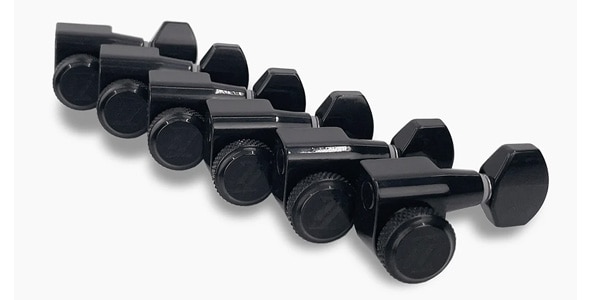 ALLPARTS ( オールパーツ )  / Mid-Size Locking Tuners L6 Single Pin, Black