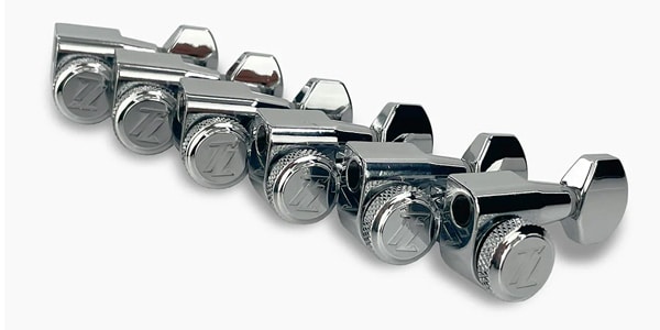 ALLPARTS ( オールパーツ )  / Mid-Size Locking Tuners L6 Single Pin, Chrome