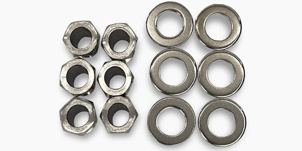 ALLPARTS ( オールパーツ )  / Mid-Size Locking Tuners L3R3 Single Pin, Nickel画像4