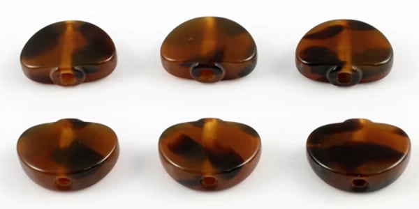ALLPARTS ( オールパーツ )  / TK-7724-043 Tortoise Button Set for Grover, Set of 6.