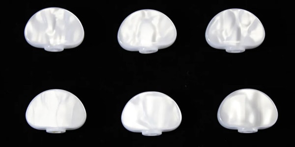 ALLPARTS ( オールパーツ )  / TK-7724-055 Pearloid Button Set for Grover, Set of 6.