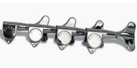 ALLPARTS / TK-7815-010Bass Keys - Sealed - 4-in-line set - Chrome