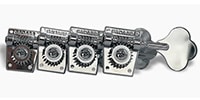 ALLPARTS / TK-7816-010 Bass Keys - Open Gear Large Post - 4-in-line set