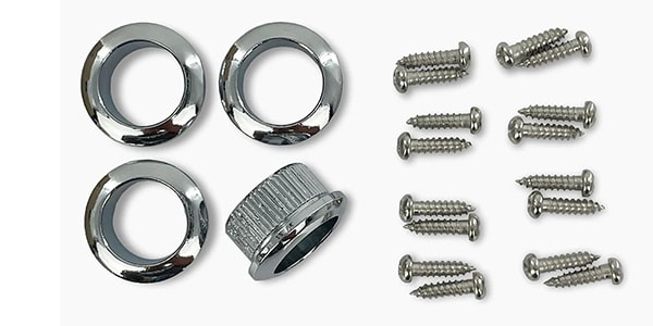 ALLPARTS / TK-7817-010 Bass Keys - Open Gear Small Post - 4-in-line set画像4