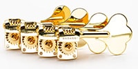 ALLPARTS / TK-7821-001 Mini Bass Tuner 4-in-line set Gold
