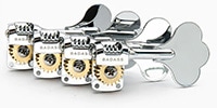 ALLPARTS / TK-7821-001 Mini Bass Tuner 4-in-line set Chrome