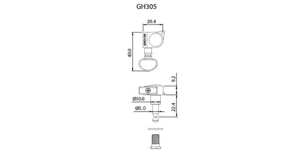 ALLPARTS ( オールパーツ )  / TK-7905-003 Grover 3x3 Black Midsize Rotomatics (Qty 6)画像2