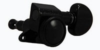 ALLPARTS / TK-7926-003 Grover 6-in-line Black Locking Tuners