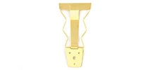ALLPARTS / TP-0420-002 Gold Fancy Trapeze Tailpiece