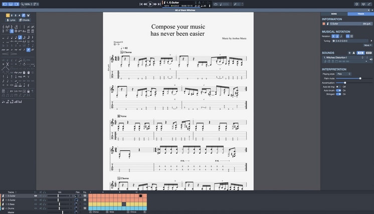 AROBAS MUSIC ( アロバスミュージック ) Guitar Pro 7.5 タブ譜編集 