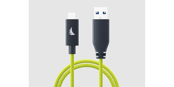 Angelbird ( エンジェルバード )  / USB-A to C 3.2 Solid Flex Cable Lime 32 cm