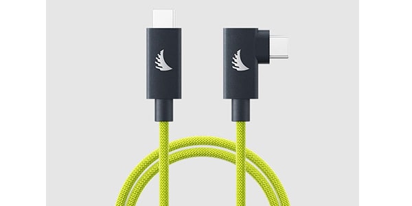 Angelbird ( エンジェルバード ) / USB-C 4.0 Solid Flex Cable Right-Angle Lime 32 cm