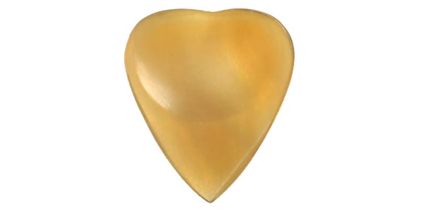 Animals Pedal / Wild Picks Deer Horn Heart Pick Double Dent Blond
