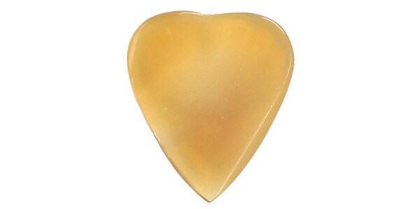 Animals Pedal / Wild Picks Deer Horn Heart Pick Double Dent Blond画像2
