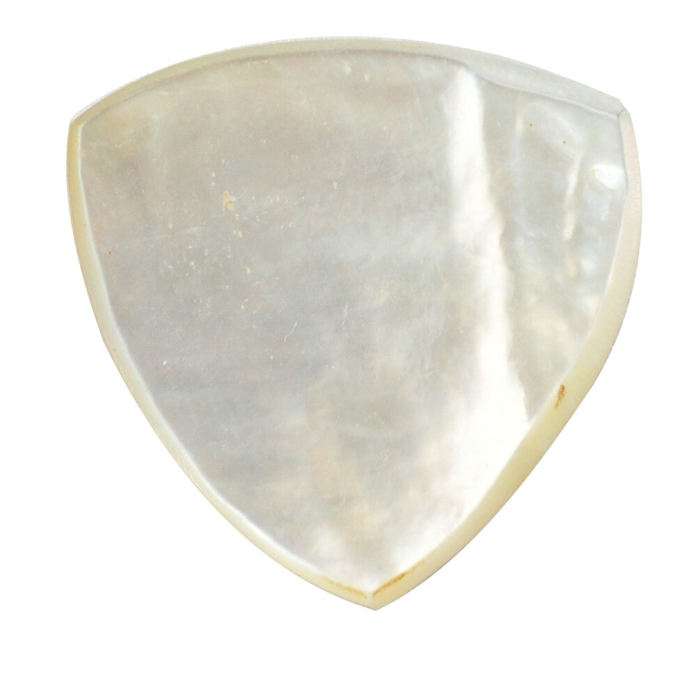 /Wild Picks Mother of Pearl Tri Pick Chamfer White