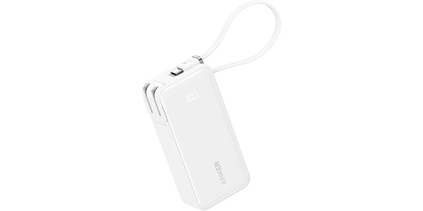 Anker / Anker Power Bank (10000mAh,Built-In USB-C ケーブル) ホワイト
