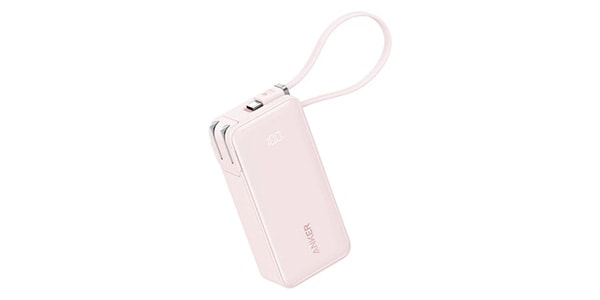 Anker / Anker Power Bank (10000mAh,Built-In USB-C ケーブル) ピンク