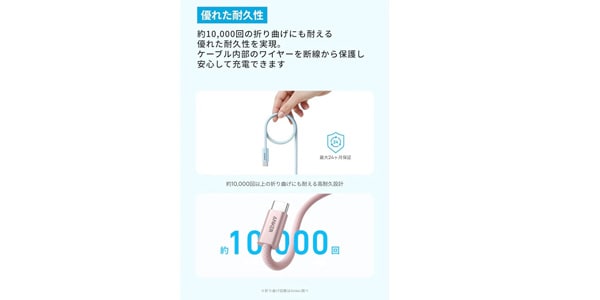Anker ( アンカー ) / Zolo USB-C&USB-Cケーブル (240W) 1.0m ブラック画像6