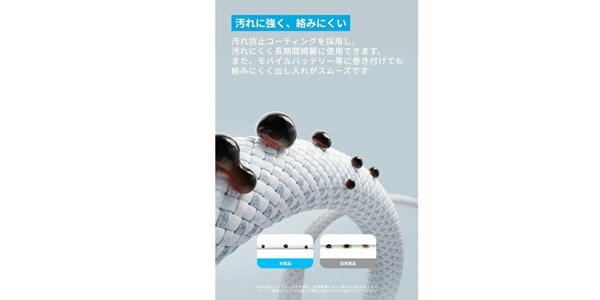 Anker ( アンカー )  / Anker Zolo USB-C&USB-Cケーブル(240W)1.8mブラック画像3