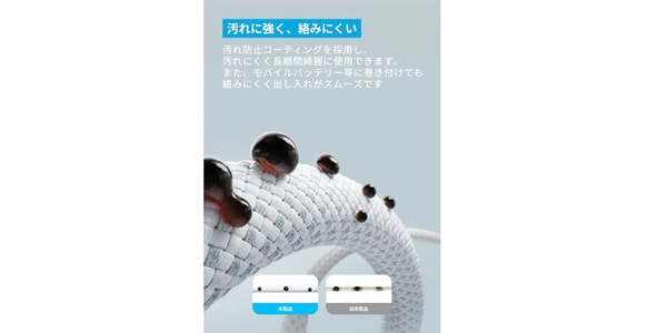 Anker ( アンカー ) / Zolo USB-C&USB-Cケーブル (240W) 1.8m ホワイト画像3