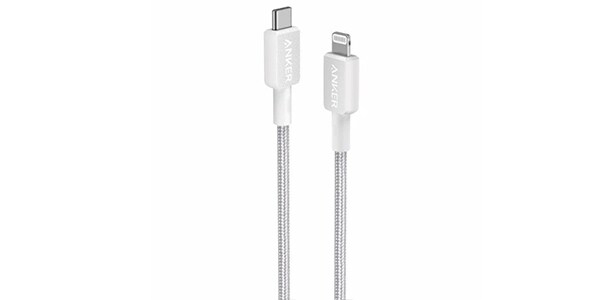 Anker ( アンカー ) / 322 高耐久ナイロン USB-C&Lightningケーブル 1.8m ホワイト