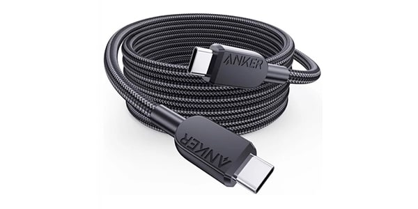Anker ( アンカー ) / USB-C&USB-Cケーブル (高耐久ナイロン) 1.8m ブラック