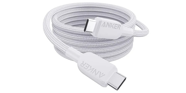 Anker ( アンカー ) / USB-C&USB-Cケーブル (高耐久ナイロン) 1.8m ホワイト
