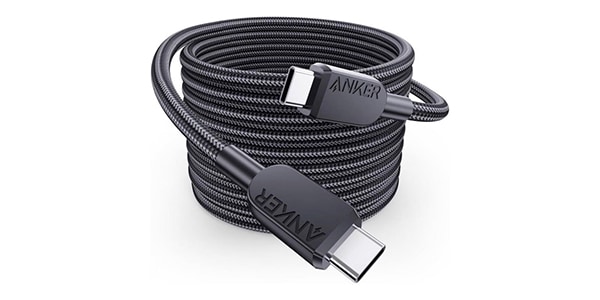 Anker ( アンカー ) / USB-C&USB-Cケーブル (高耐久ナイロン) 3.0m ブラック
