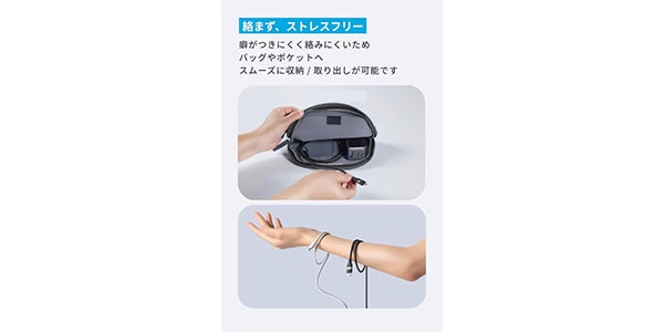 Anker ( アンカー )  / USB-C&ライトニングケーブル 0.9m ブラック画像3