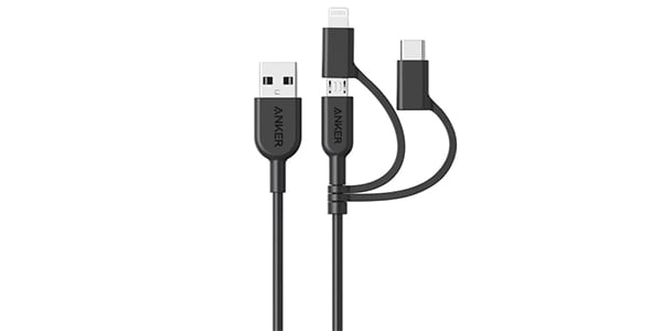 Anker ( アンカー ) / Anker PowerLine II 3-in-1 ケーブル(0.9m ブラック)