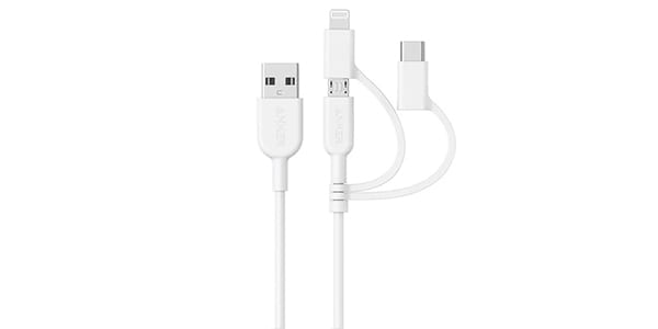 Anker ( アンカー ) / Anker PowerLine II 3-in-1 ケーブル(0.9m ホワイト)