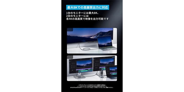 Anker ( アンカー )  / Prime USB-C&USB-Cケーブル Thunderbolt4 1.0m ホワイト画像5