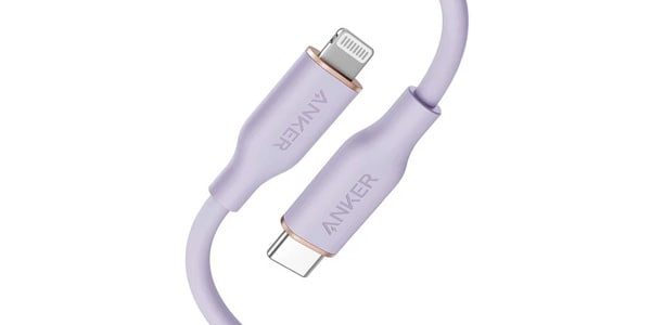 Anker ( アンカー ) / PowerLine III Flow USB-C&Lightningケーブル 0.9m パープル