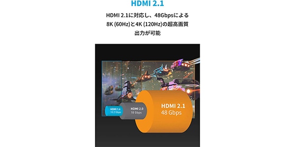 Anker ( アンカー )  / Ultra High Speed HDMIケーブル (2m ブラック)画像3