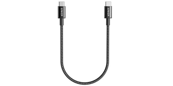 Anker / 331 高耐久ナイロン USB-C&USB-Cケーブル 0.3m ブラック