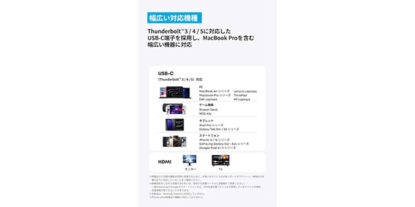 Anker ( アンカー )  / Nano USB-C&HDMIケーブル (4K, 高耐久ナイロン,140W) 0.9m画像6