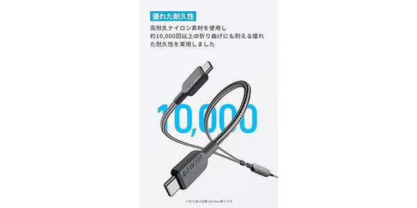 Anker ( アンカー ) / USB-C&USB-Cケーブル (2-in-1, 140W) 1.8m ホワイト画像4