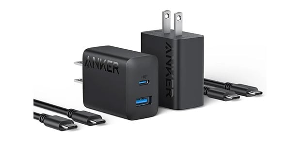 Anker ( アンカー )  / Anker Charger(20W,2Port)with USB-C&USB-C 2個セット ブラック